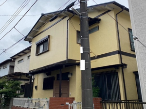 松戸市　K様　外壁・屋根塗装工事　明るい外観へ大変身！