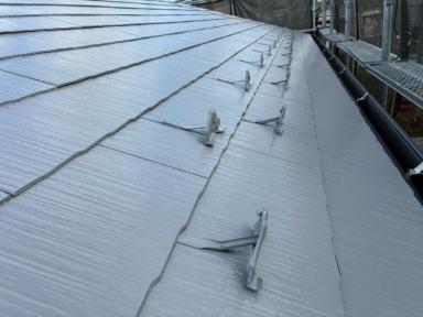 松戸市○○様邸にて、屋根塗装工事☆