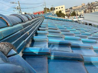 棟瓦取り直し工事について