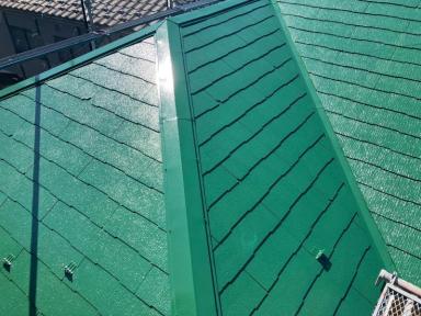 柏市○○様邸にて、屋根塗装工事☆