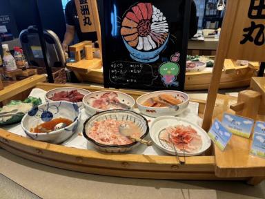 豊洲で豪華な朝食