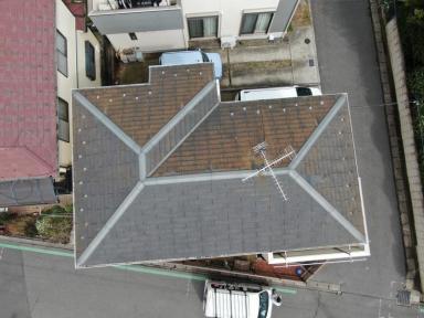 屋根ドローン点検